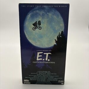 Vintage E.T. The Extra-Terrestrial VHS MCA Henry Thomas Drew Barrymore Movie